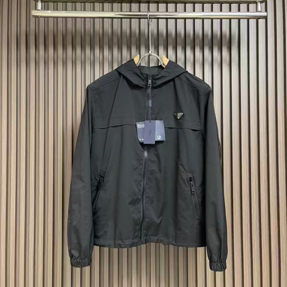 Prada Black Hooded Jacket